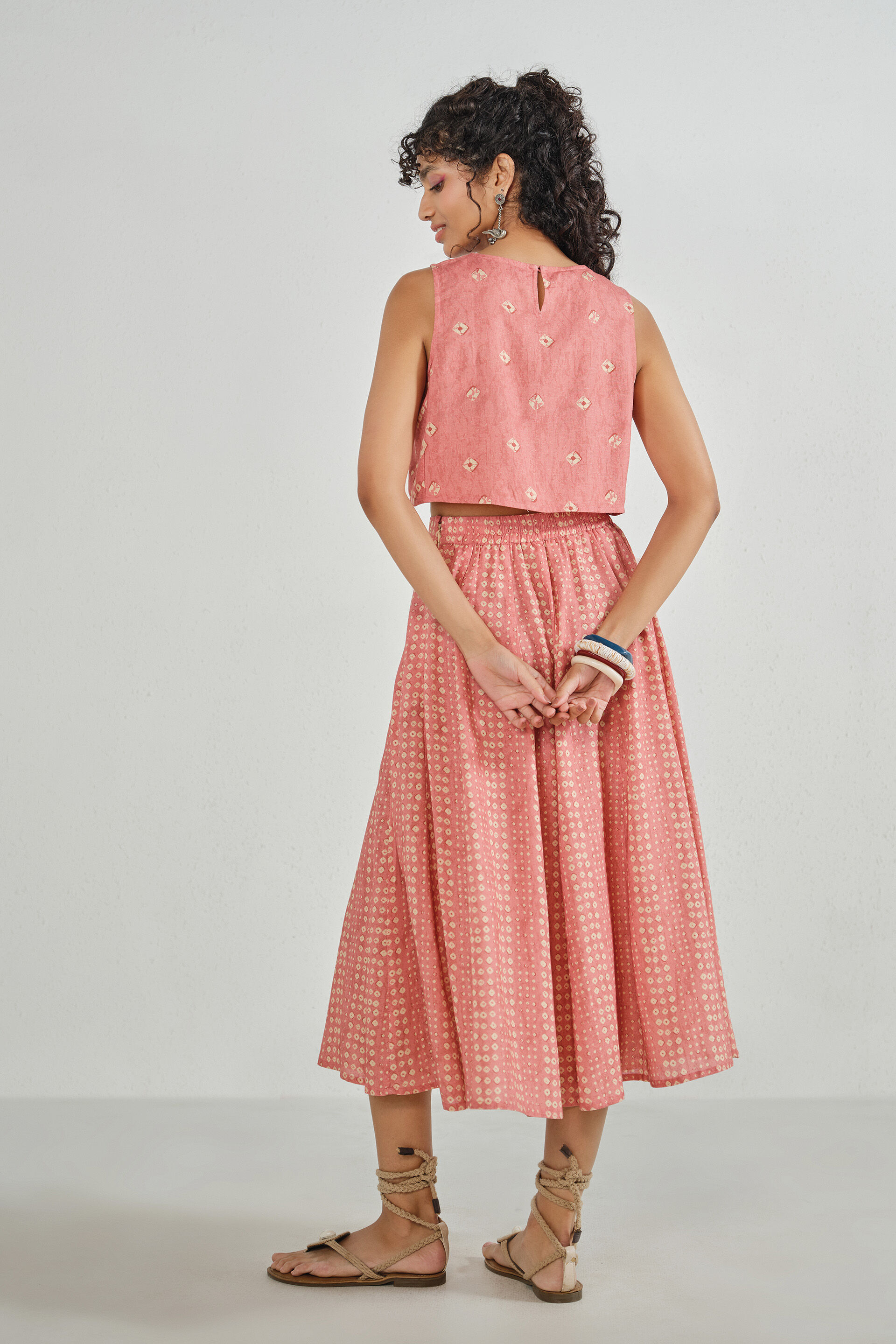 Gulabi Raah Skirt Set, Pink, image 5